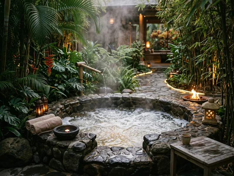 Warm Jacuzzi Bath